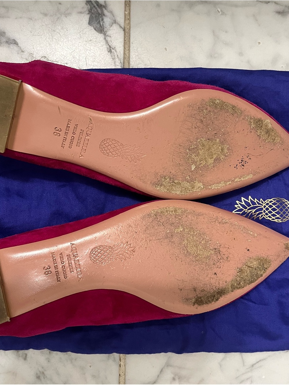 Aquazzura Tassel Flats in Fuschia - Picture 3 of 3